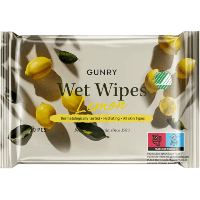 Våtservett Gunry Lemon 10-pack