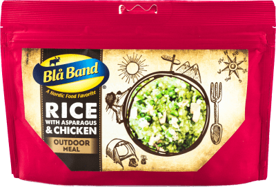 Blå Band | Rice With Asparagus & Chicken | Frystorkad mat | 143g