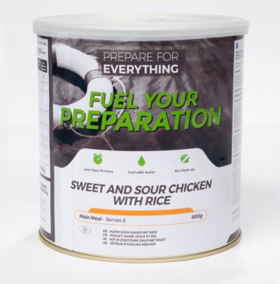 Fuel Your Preparation | Sweet and Sour chicken with rice | Frystorkad mat | 800g