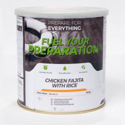 Fuel Your Preparation | Chicken Fajita with Rice | Frystorkad mat | 800g
