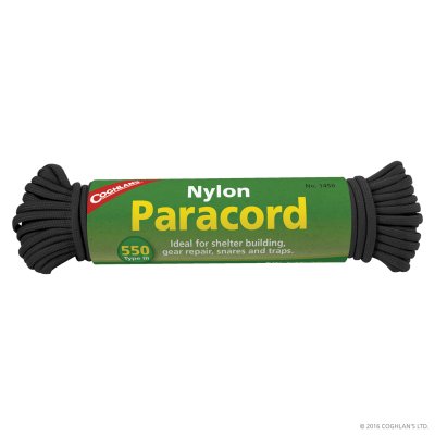 Coghlan's Paracord 550 Svart 50 feet
