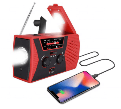 Vevradio HY-018 | Solceller | Powerbank 2000 mAh |Nödradio