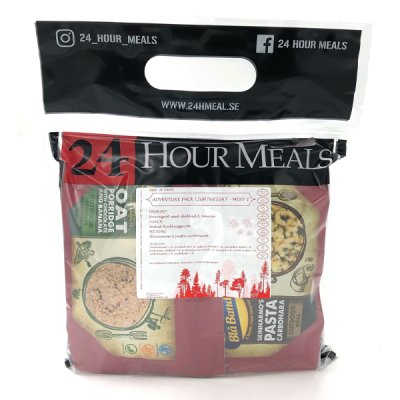 24 Hour Meals | Adventure pack Lightweight Meny 1 | Frystorkad mat | 900g