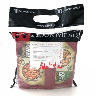 24 Hour Meals | Adventure pack Lightweight Meny 3 | Frystorkad mat | 900g