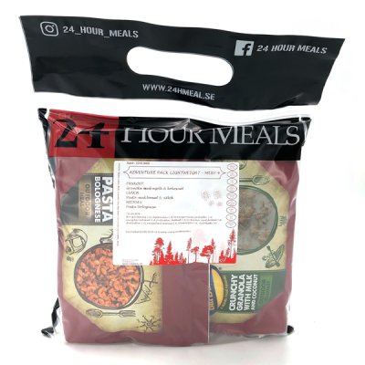 24 Hour Meals | Adventure pack Lightweight Meny 4 | Frystorkad mat | 900g