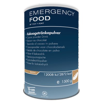 Emergency Food | Cocoa Drink | Frystorkad mat | 800g