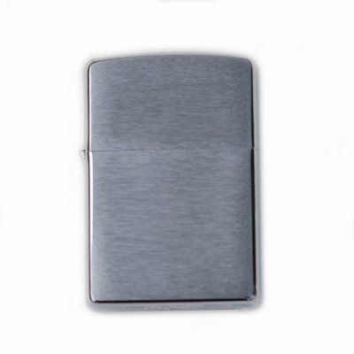 Zippo lighter brushed silver