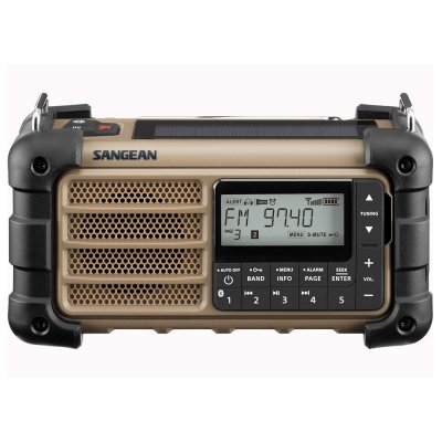 Vevradio Sangean MMR99 Desert Tan | Solceller | Powerbank 2600 mAh | Nödradio