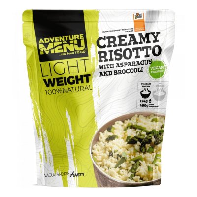 Adventure Menu | Creamy risotto with asparagus and broccoli | Frystorkad mat | 124g