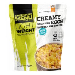 Adventure Menu | Creamy scrambled eggs with ham and cheese | Frystorkad mat | 75g