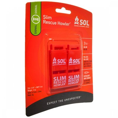 SOL Slim Rescue Howler Whistle