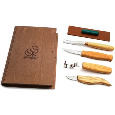 BeaverCraft Träsnidarknivset S43 Book