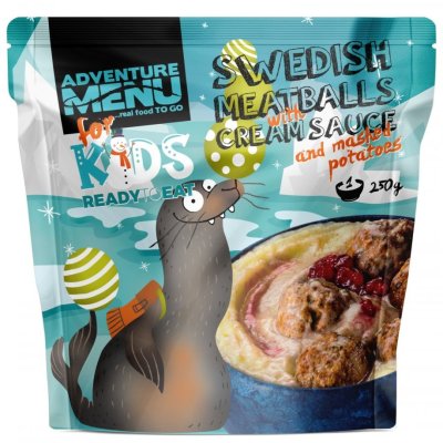 Adventure Menu | Swedish Meatballs with Cream Sauce and Mashed Potatoes | MRE | 250g
