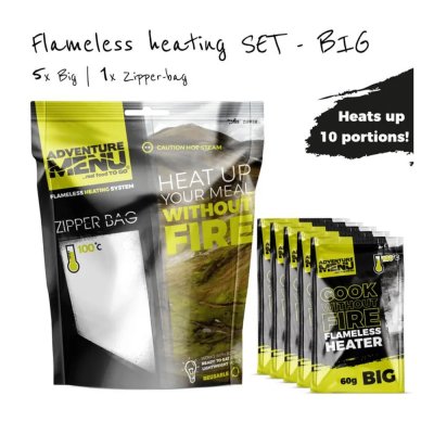 Adventure Menu - Zipper Bag & 5, 60g Heaters