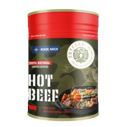Sky Food | Hot Beef Självvärmande Konservburk| MRE | 400g