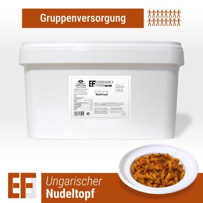 Convar Emergency Food | Ungersk gryta med nötkött och nudlar | Frystorkad mat | 3750g