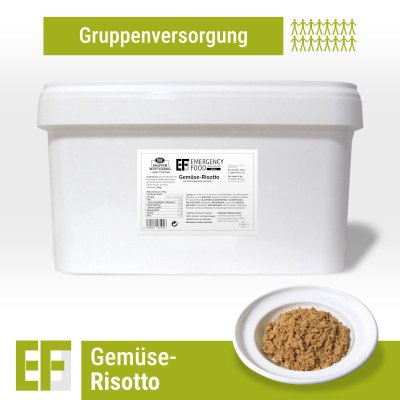 Convar Emergency Food | Vegetable Risotto | Frystorkad mat | Matranson | 4000g