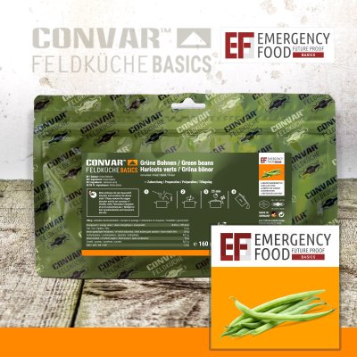 Convar Emergency Food | Green beans | Frystorkad mat | 160g