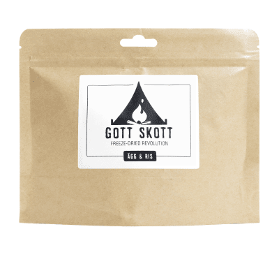 Gott Skott | Ägg & Ris Frystorkad | Friluftsmat | 110g