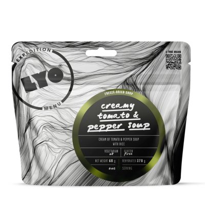 LyoFood | Cream of tomato & pepper soup with rice | Frystorkad mat | 60g