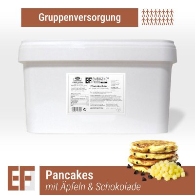 Convar Emergency Food | Pannkaka med äpplen och choklad| Frystorkad mat | 5500g