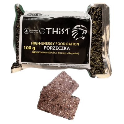 This-1 | Survival Bar | Black Currant 100g | Lång Hållbarhet | 100g