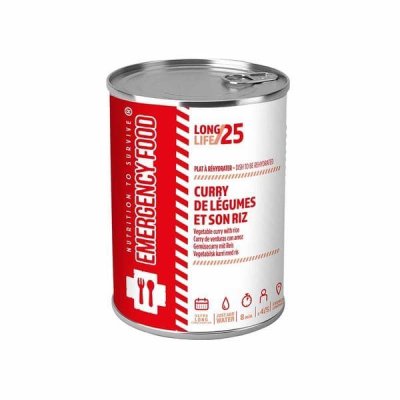 NTS Emergency Food | Vegetable curry with rice | Frystorkad mat | 1800g