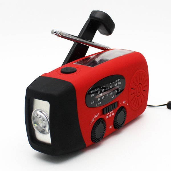 Vevradio HY-088 | Solceller | Powerbank 2000 mAh | Nödradio