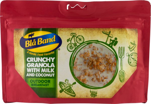 Blå Band | Crunchy granola with milk and coconut | Frystorkad mat | 150g