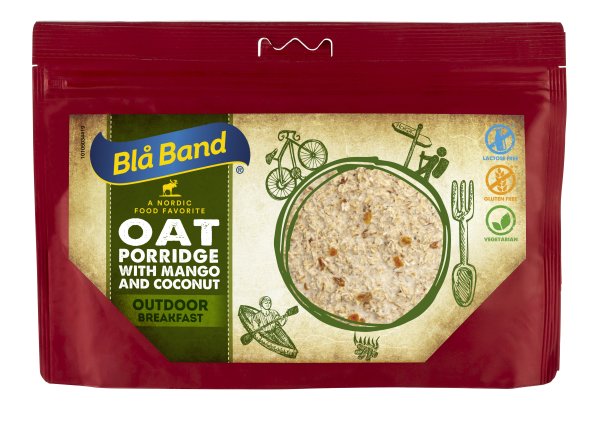 Blå Band | Oat porridge with mango & coconut | Frystorkad mat | 150g