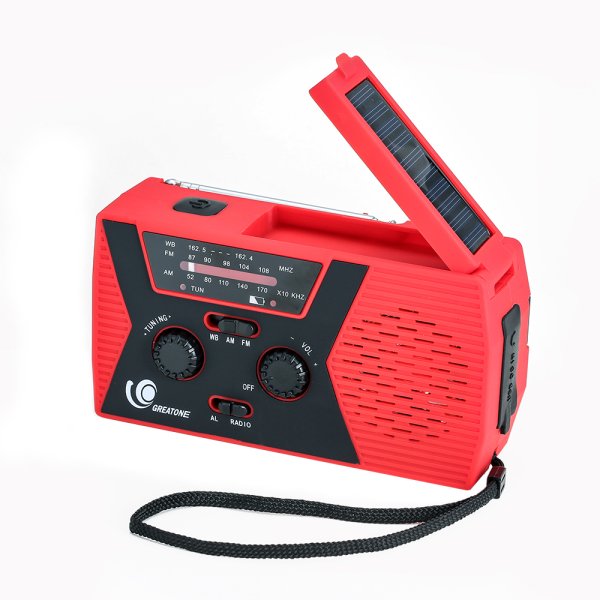 Vevradio HY-018 | Solceller | Powerbank 2000 mAh |Nödradio
