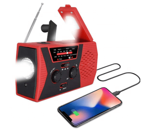 Vevradio HY-018 | Solceller | Powerbank 2000 mAh |Nödradio
