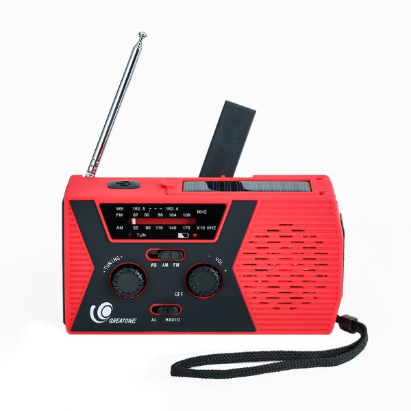 Vevradio HY-018 | Solceller | Powerbank 2000 mAh |Nödradio