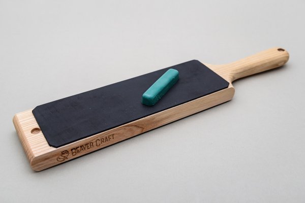 BeaverCraft Dual-Sided Leather Paddle LS1P1
