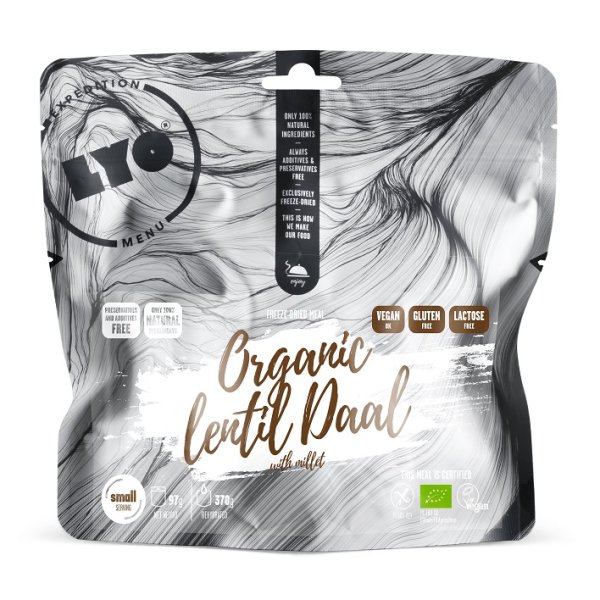LyoFood | Organic lentil Dal with millet | Frystorkad mat | 97g