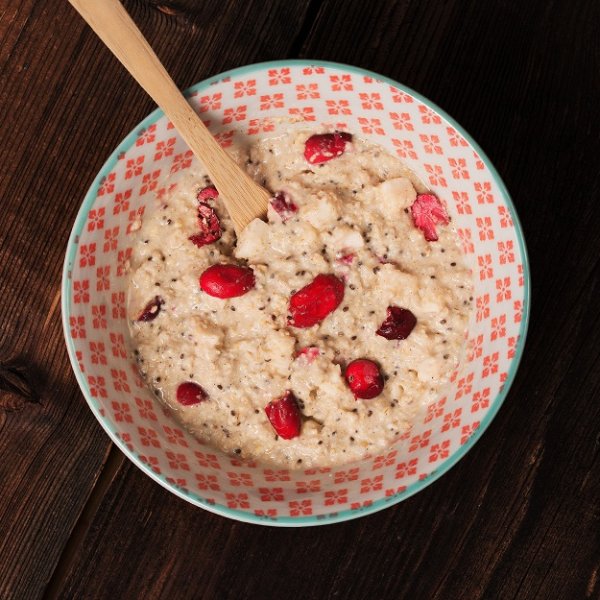 LyoFood | Organic porridge with apple, cranberry, cinnamon & chia | Frystorkad mat | 70g