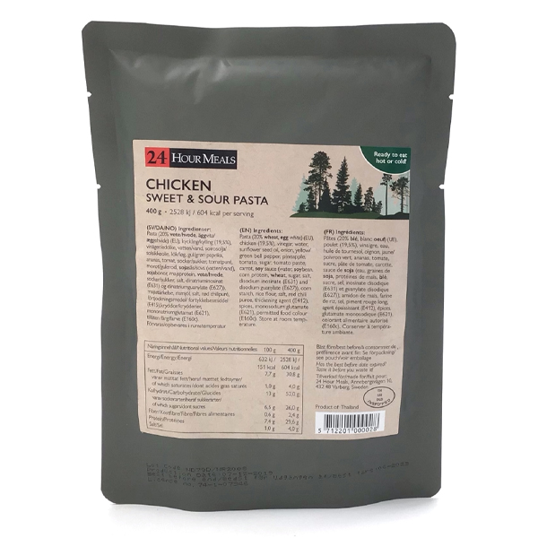 24 Hour Meals | Chicken Sweet and sour pasta | MRE | 400g