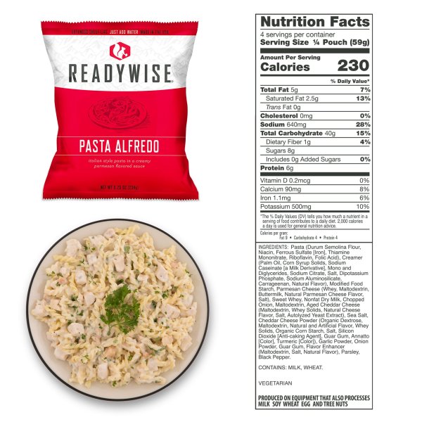 ReadyWise Food Supply | Frystorkad mat | Matranson | 6580g
