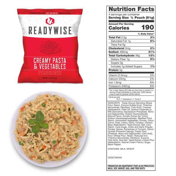ReadyWise Food Supply | Frystorkad mat | Matranson | 6580g
