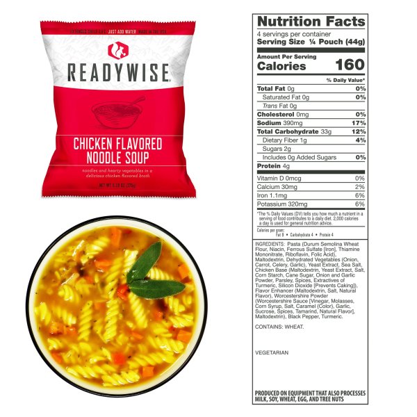 ReadyWise Food Supply | Frystorkad mat | Matranson | 6580g