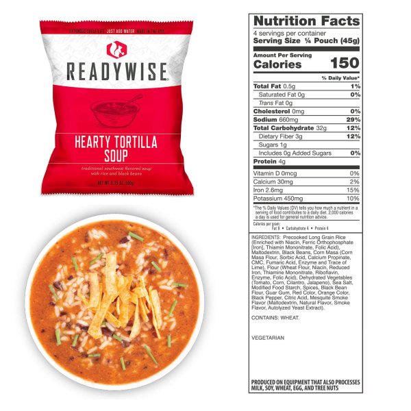 ReadyWise Food Supply | Frystorkad mat | Matranson | 6580g