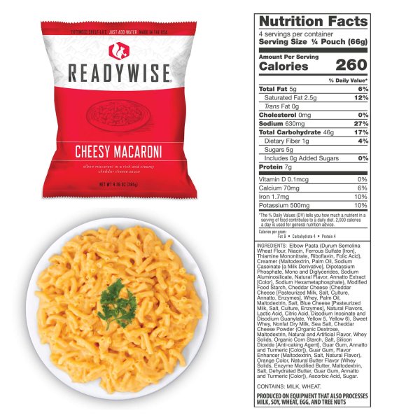 ReadyWise Food Supply | Frystorkad mat | Matranson | 6580g