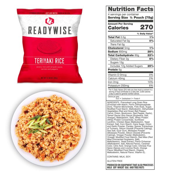 ReadyWise Food Supply | Frystorkad mat | Matranson | 6580g
