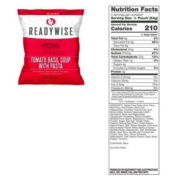 ReadyWise Entree Bucket | Frystorkad mat | Matranson | 3360g
