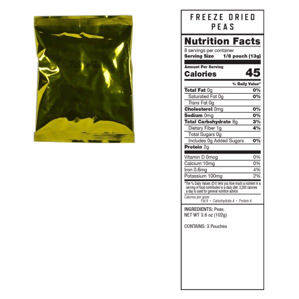 ReadyWise Freeze Dried Vegetable Bucket | Frystorkad mat | Matranson | 926g