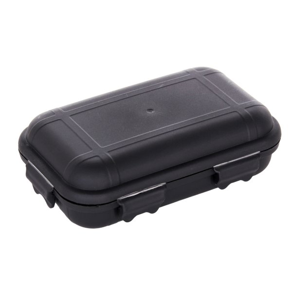 Combat survival kit waterproof Svart