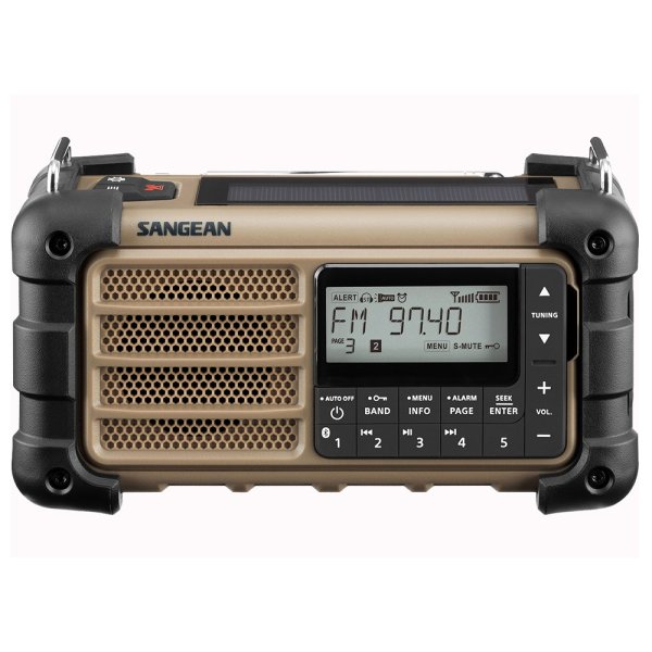 Vevradio Sangean MMR99 Desert Tan | Solceller | Powerbank 2600 mAh | Nödradio