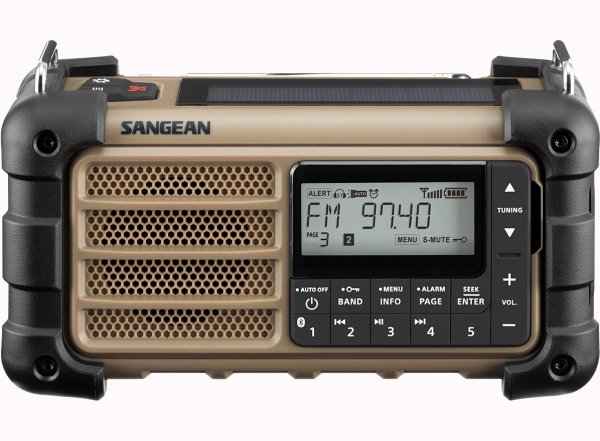 Vevradio Sangean MMR99 Desert Tan | Solceller | Powerbank 2600 mAh | Nödradio