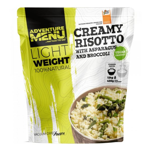 Adventure Menu | Creamy risotto with asparagus and broccoli Big Portion | Frystorkad mat | 158g