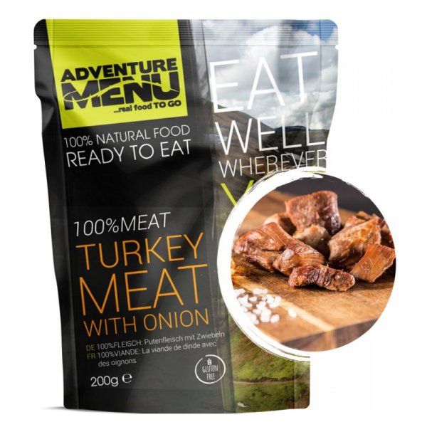 Adventure Menu | Turkey meat with onion | MRE | 200g